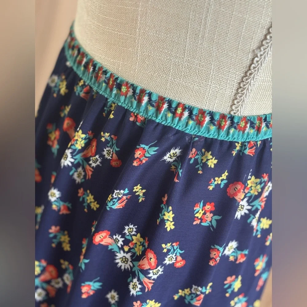 Sophie Max Floral Tiered Maxi Skirt. Women’s Sz-S Cottagecore | Feminine. EUC